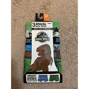 4T boys jurassic World three athletic boxer briefs